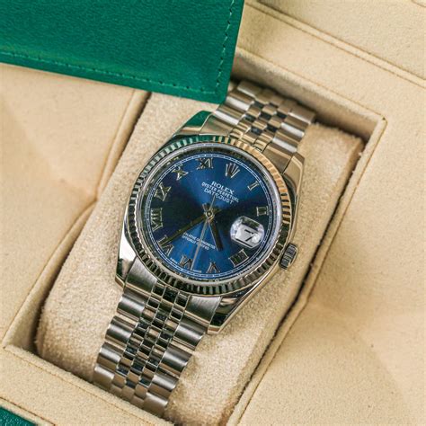 rolex 16123 blue dial wrist|rolex blue dial.